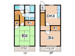 グリ－ン・パ－ルの物件間取画像